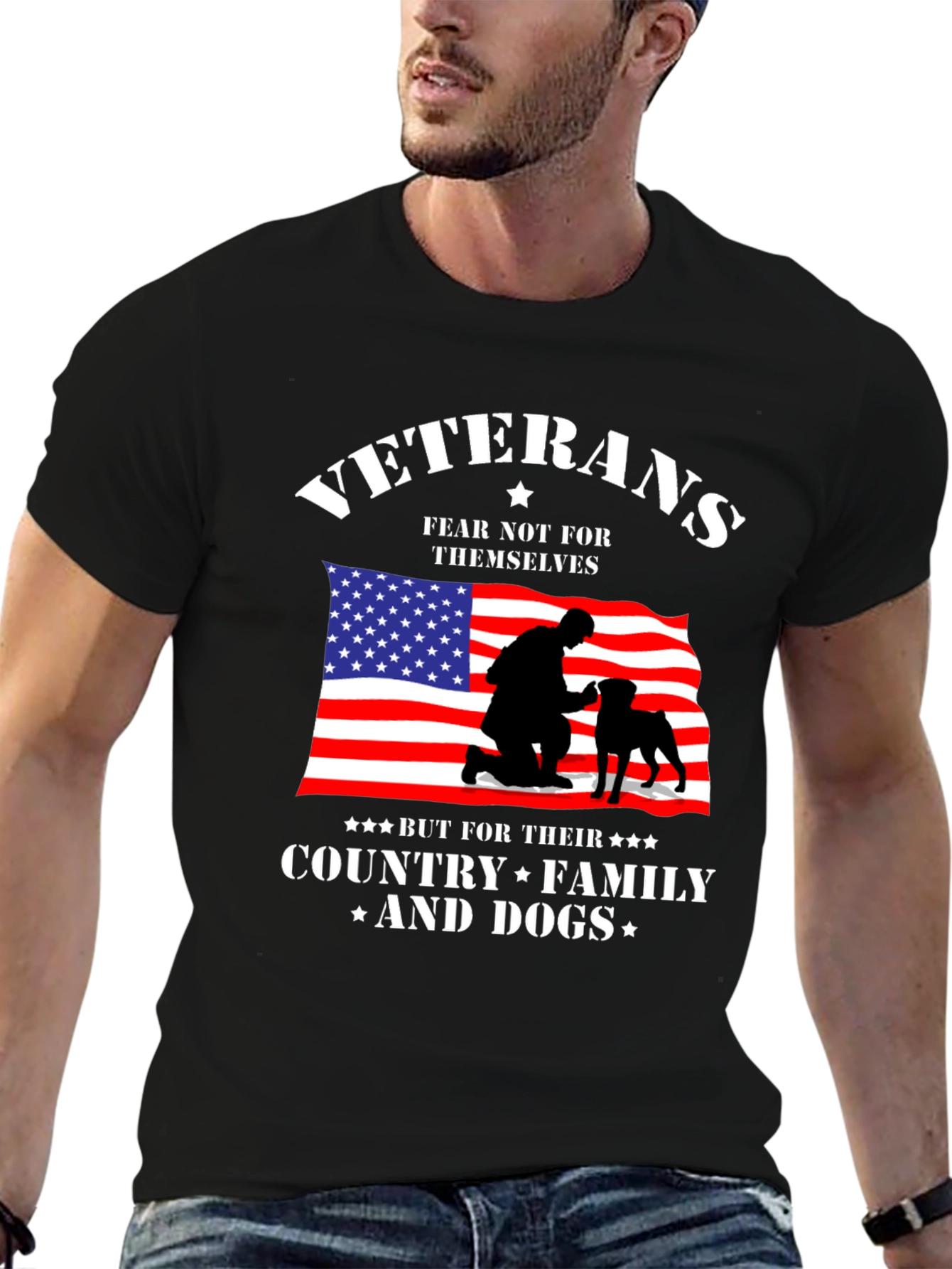 Veterans Fear Not T-Shirt | Country Family & Dogs