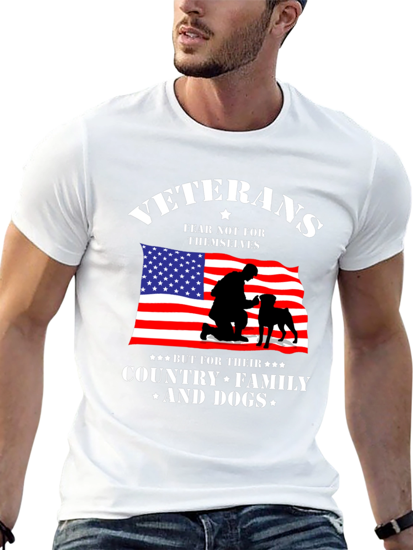 Veterans Fear Not T-Shirt | Country Family & Dogs