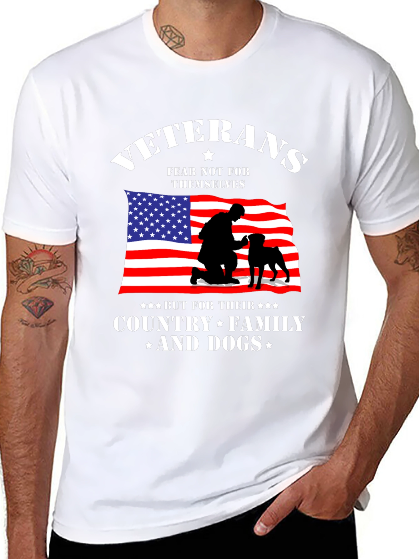 Veterans Fear Not T-Shirt | Country Family & Dogs