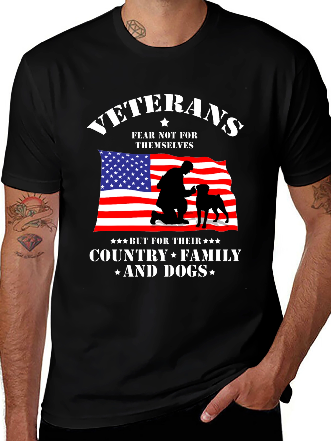 Veterans Fear Not T-Shirt | Country Family & Dogs