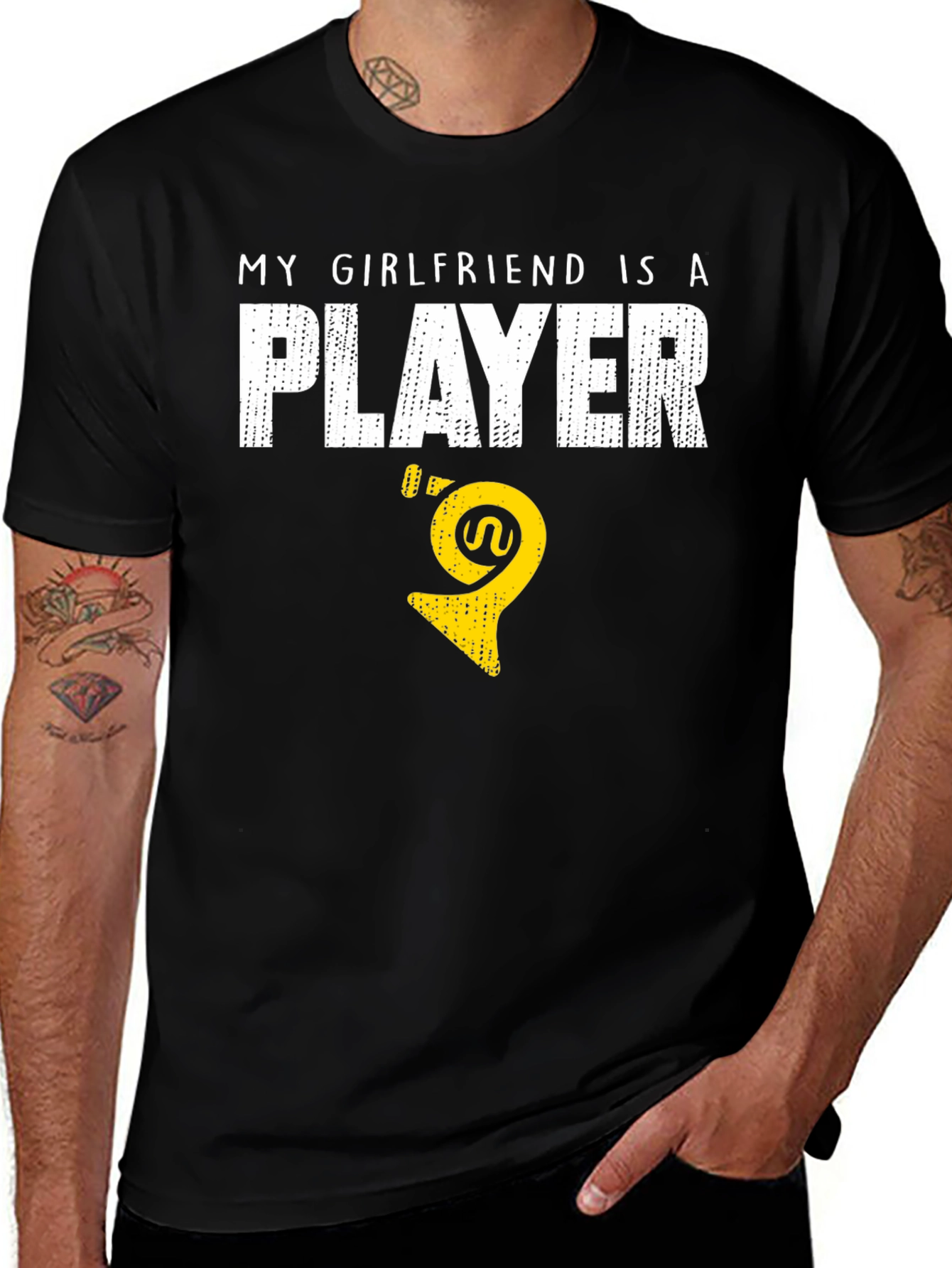 My Girlfriend Is A Player - T-Shirt