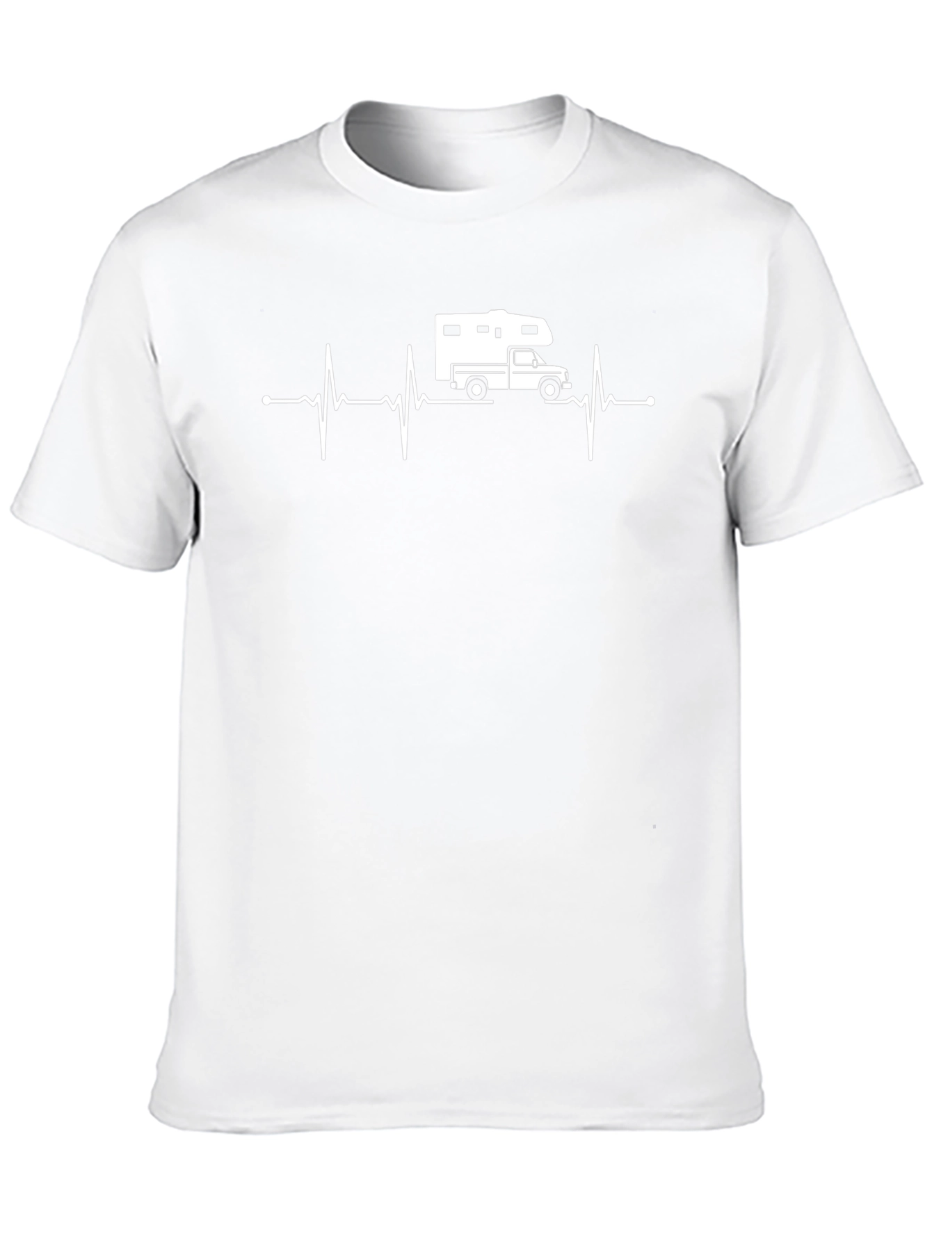 RV Heartbeat T-Shirt - Black Camping Tee