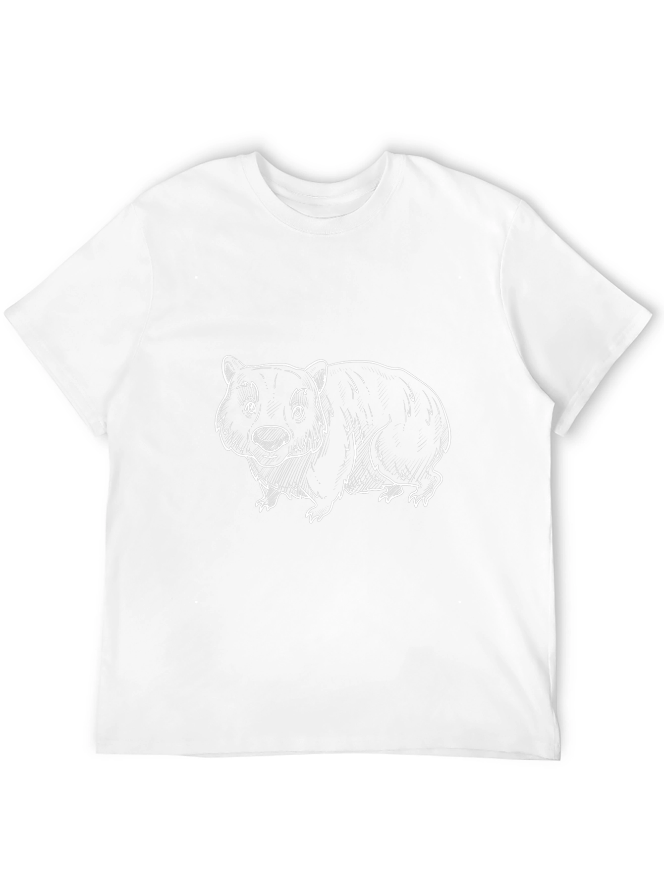 Wombat Graphic Tee - Black Casual T-Shirt