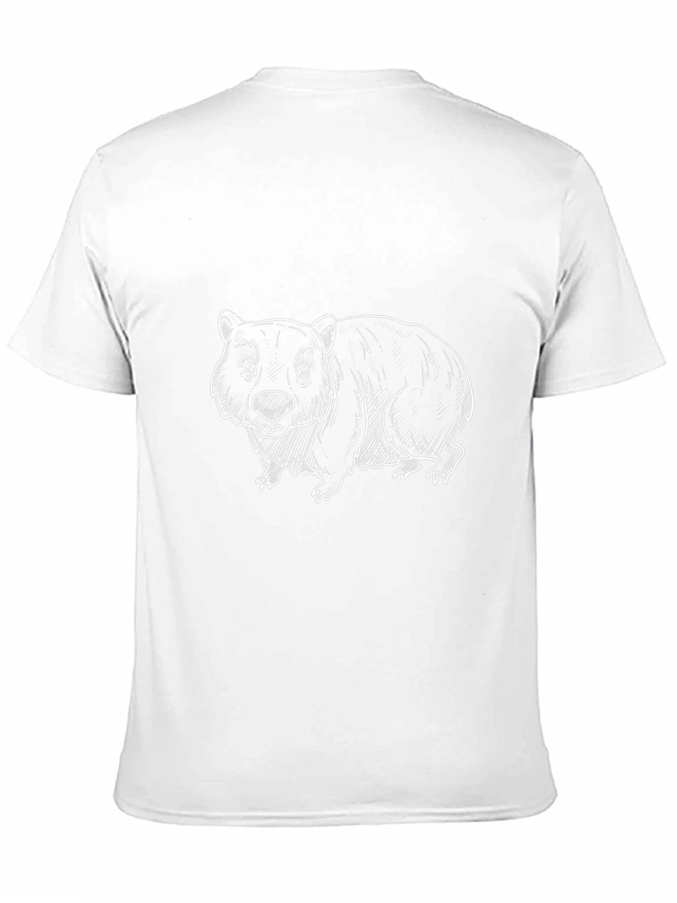 Wombat Graphic Tee - Black Casual T-Shirt