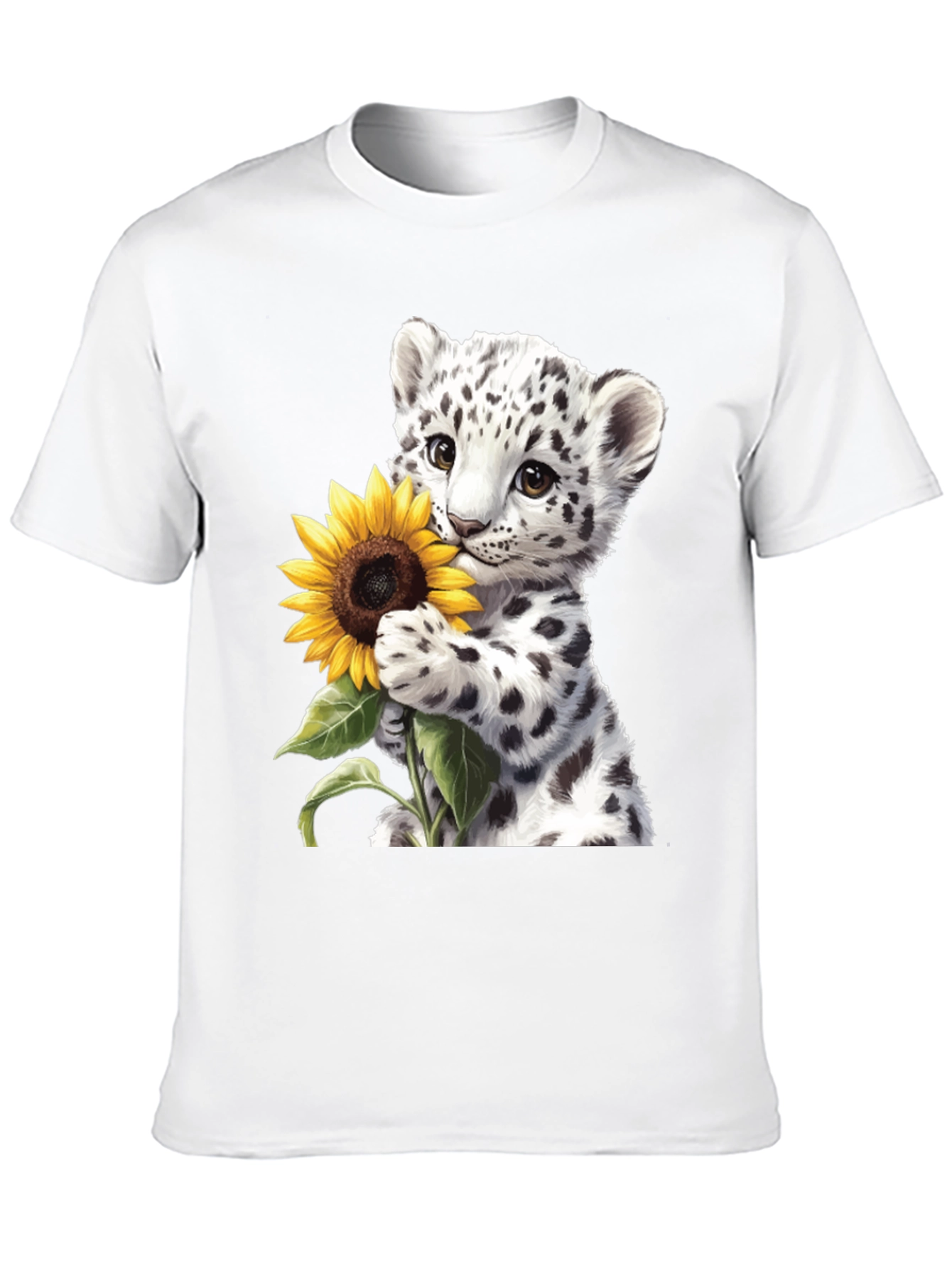 Leopard Cub Sunflower Graphic Tee