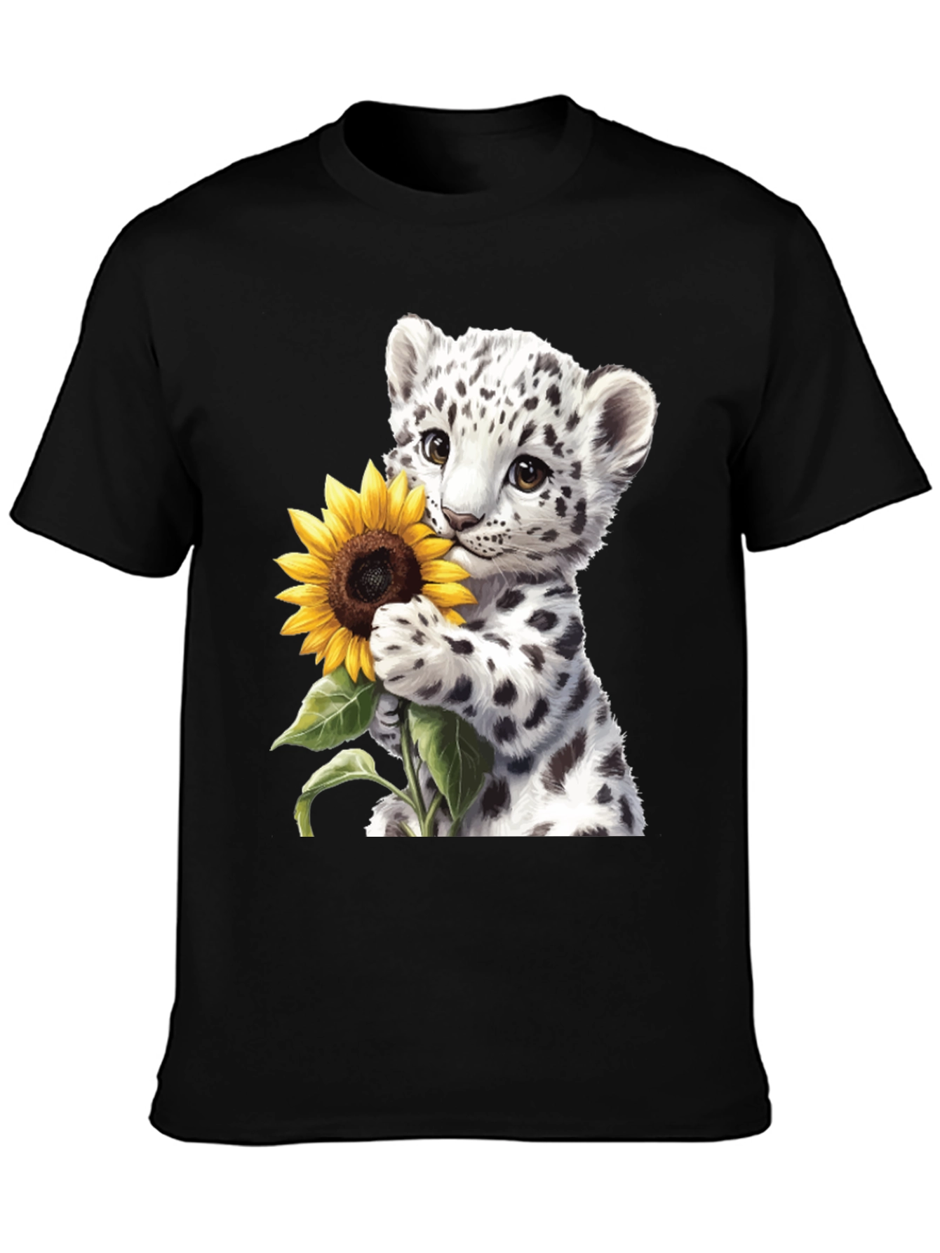 Leopard Cub Sunflower Graphic Tee
