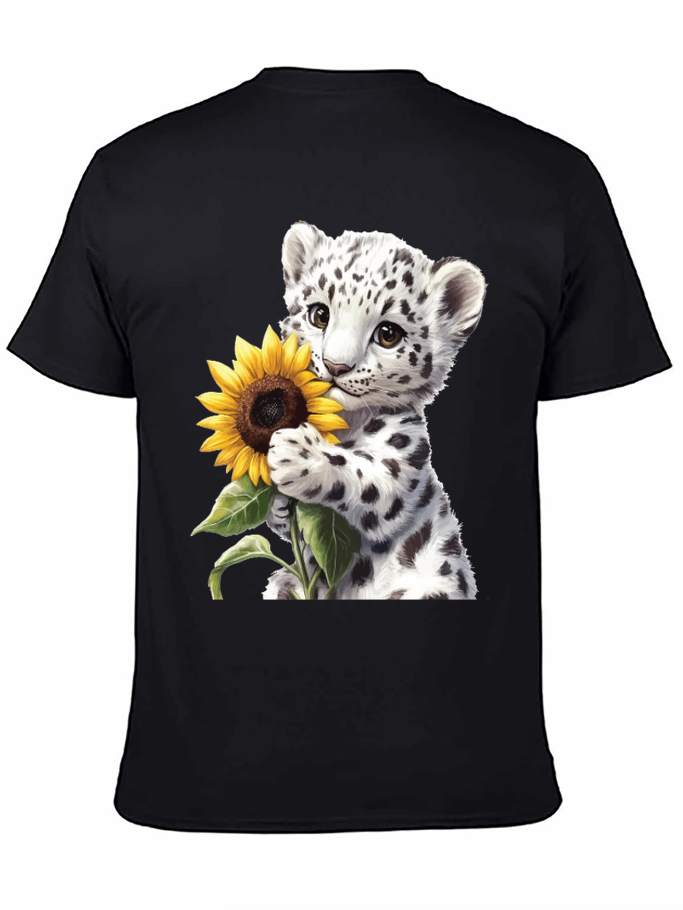 Leopard Cub Sunflower Graphic Tee