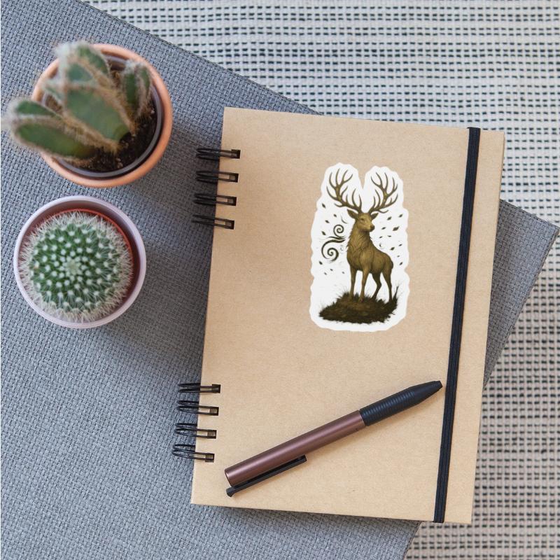 Sacred Forest Stag – Spiral-Horned Nature King