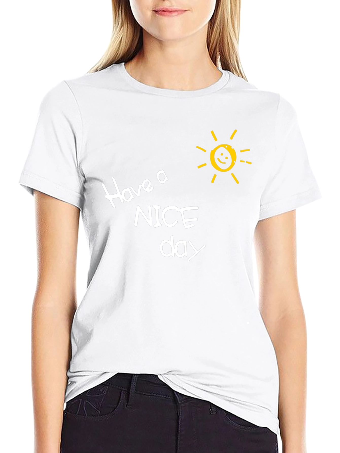 Have A Nice Day T-Shirt - Smiley Sun Design