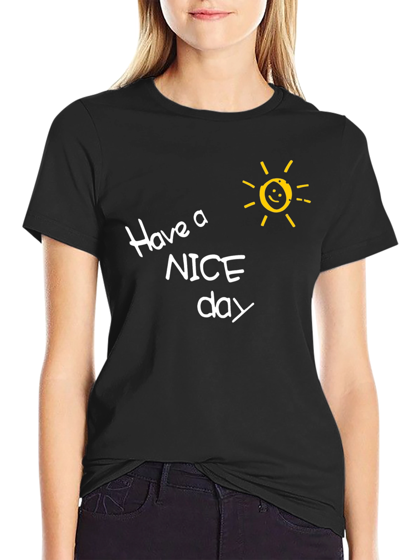 Have A Nice Day T-Shirt - Smiley Sun Design