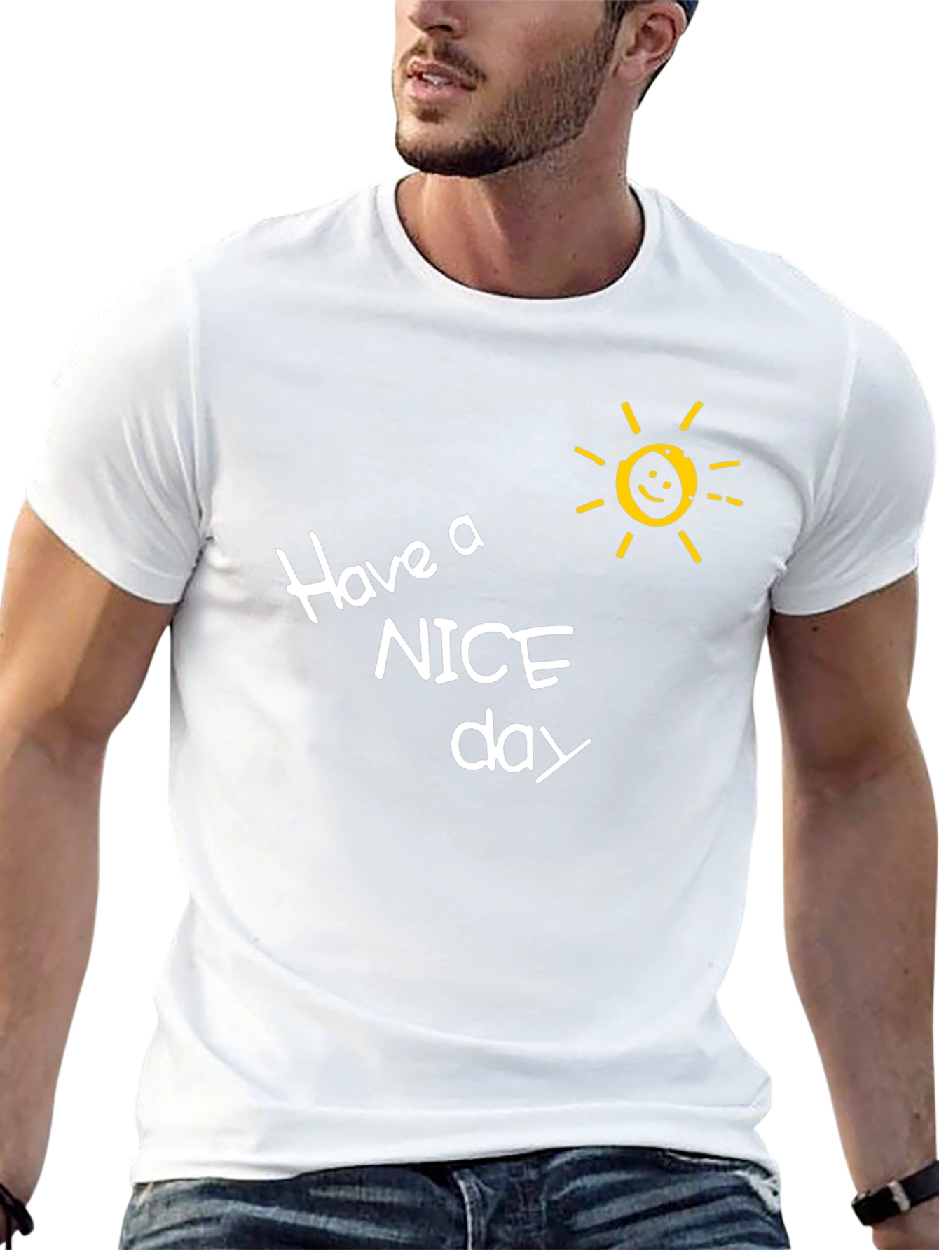 Have A Nice Day T-Shirt - Smiley Sun Design