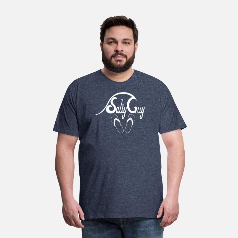 Salty Guy White - funny fishing quotes