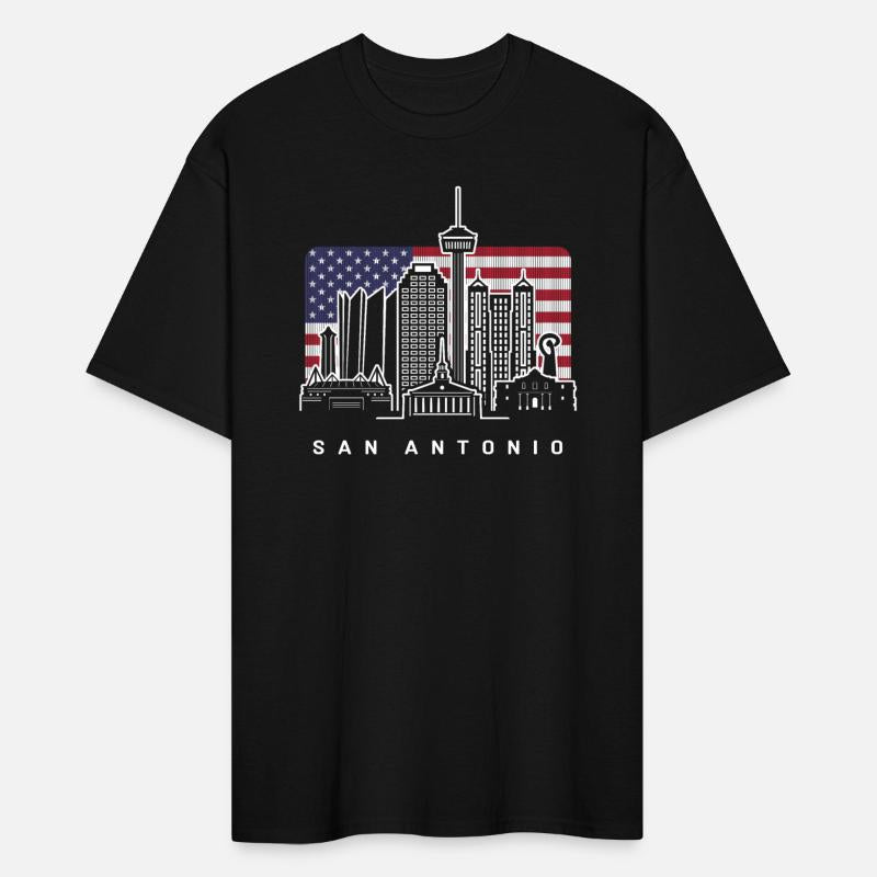 San Antonio Texas American Flag
