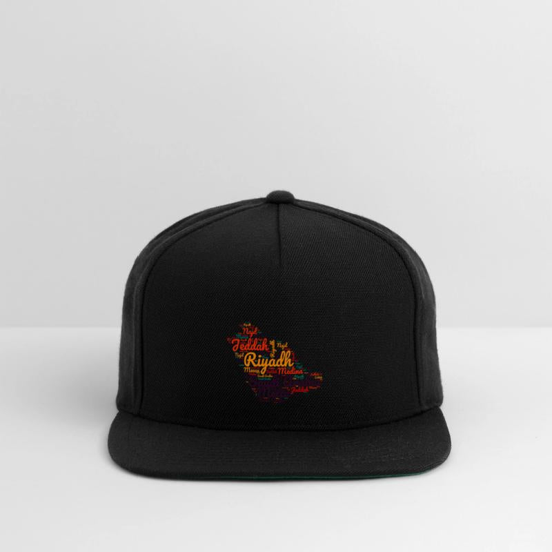 Saudi Word Map : Cities and Regions Typography