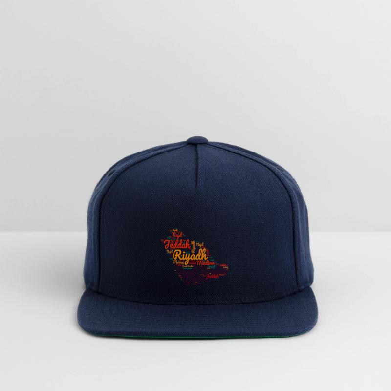 Saudi Word Map : Cities and Regions Typography