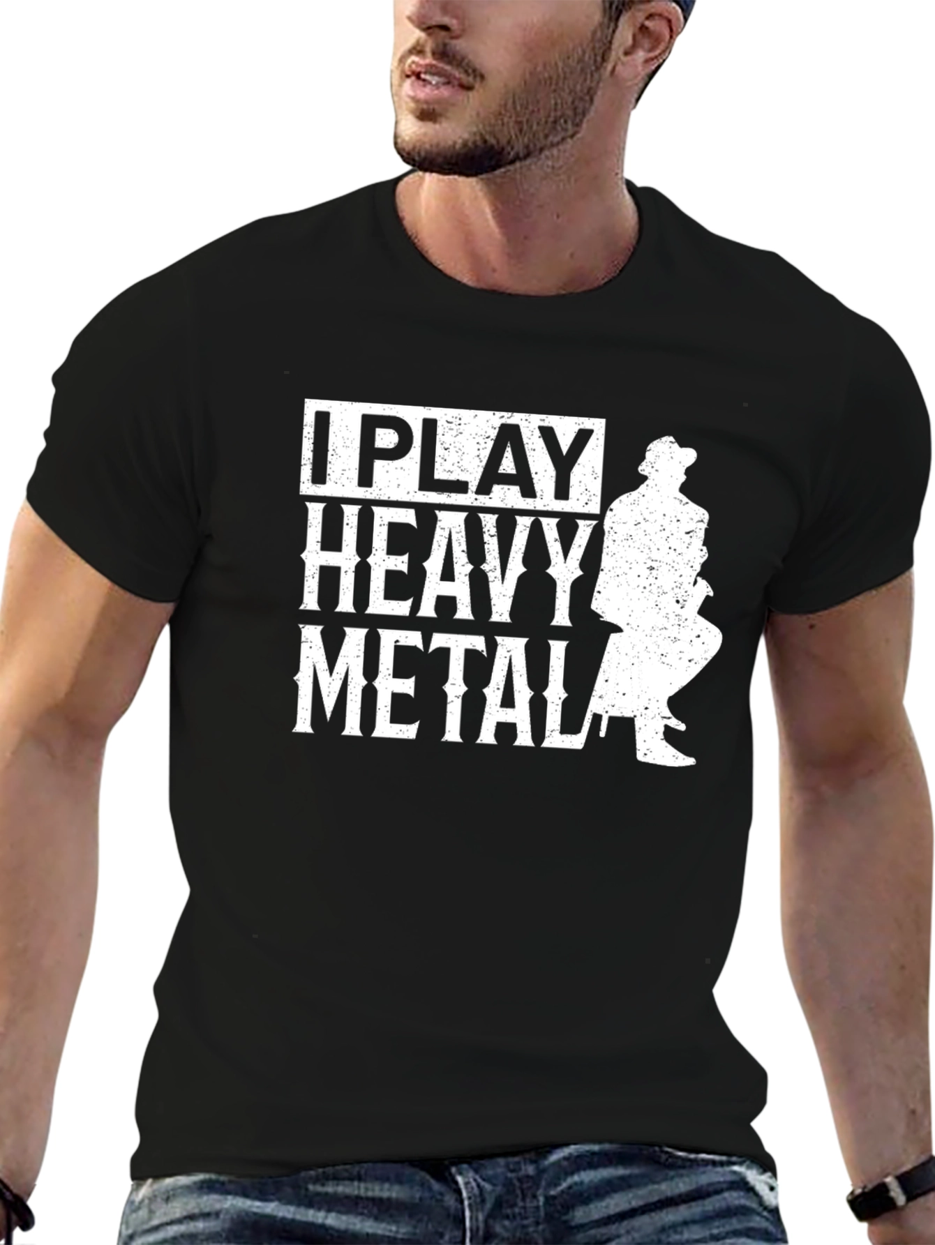 I Play Heavy Metal T-Shirt - Funny Music Tee