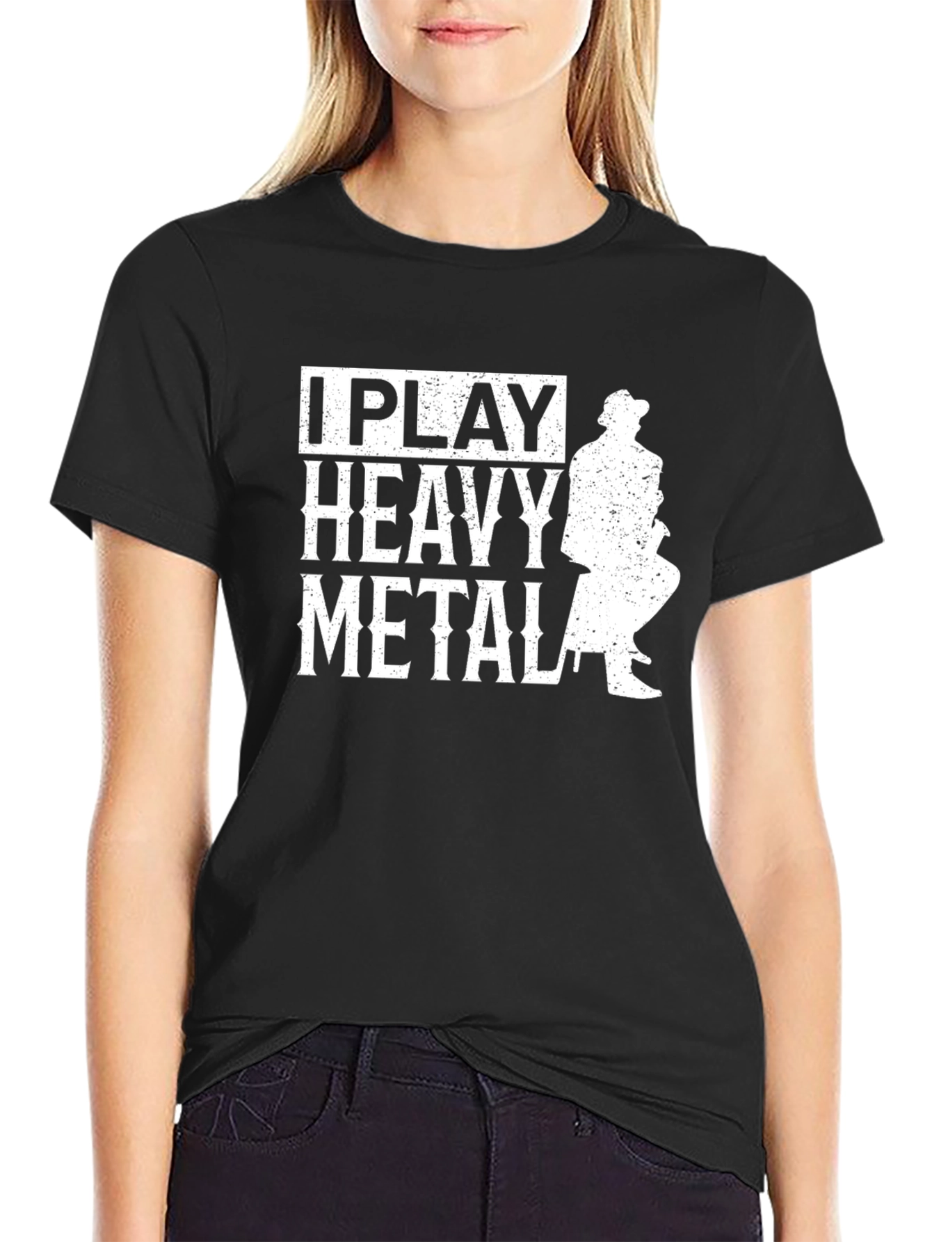 I Play Heavy Metal T-Shirt - Funny Music Tee