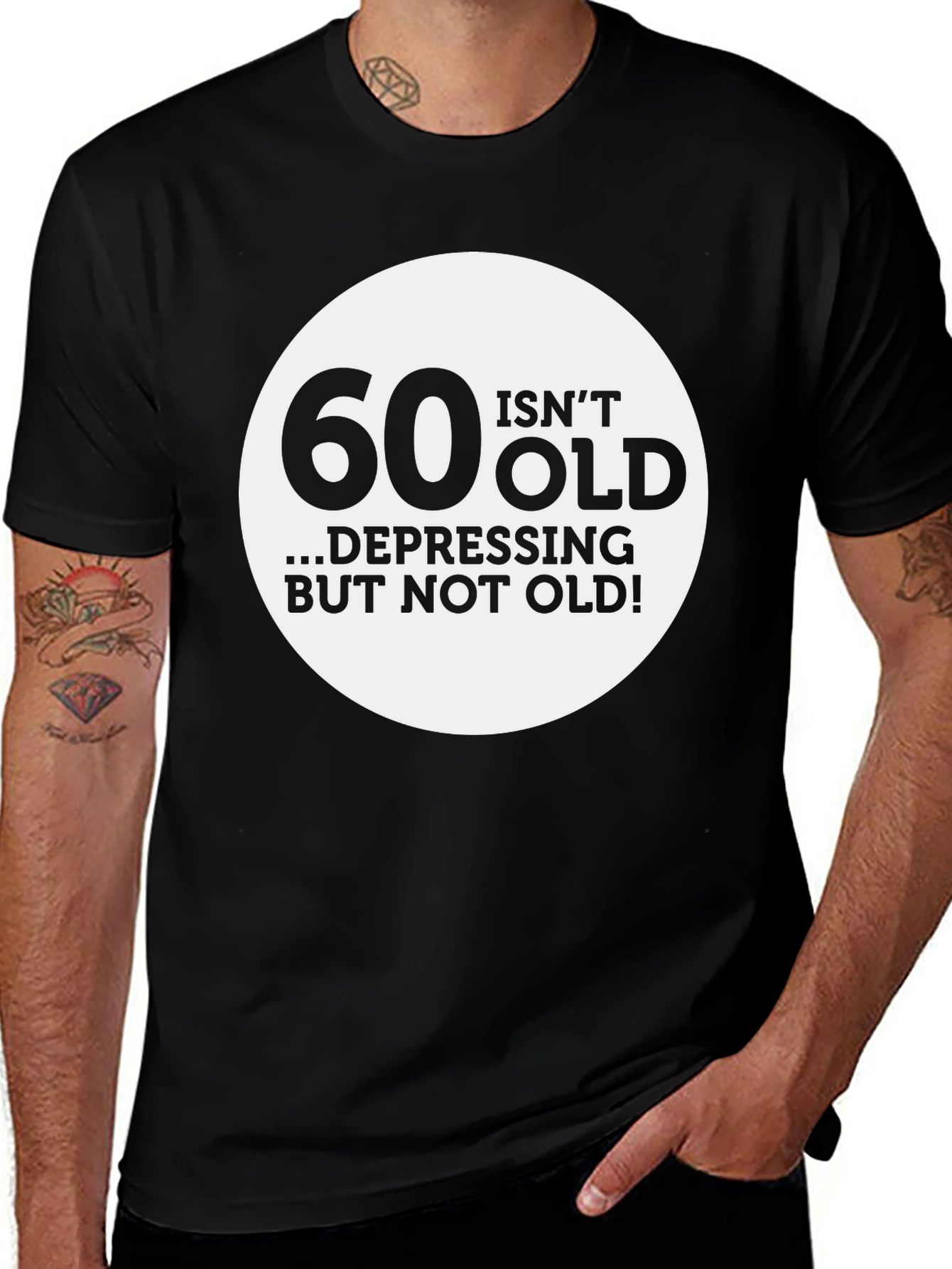 60 Isnt Old Funny Mens T-Shirt