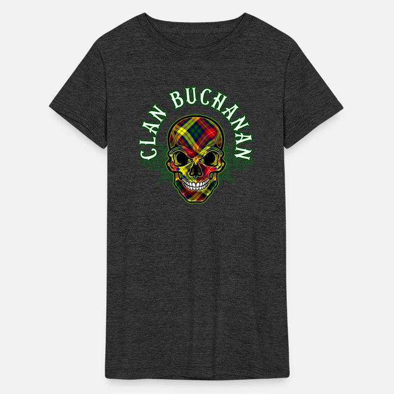Scottish Clan Buchanan Tartan Celtic Skull