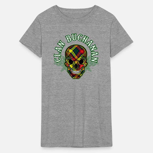 Scottish Clan Buchanan Tartan Celtic Skull