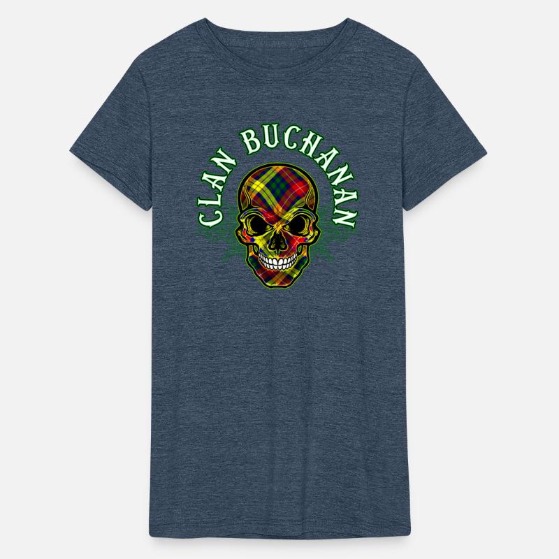 Scottish Clan Buchanan Tartan Celtic Skull