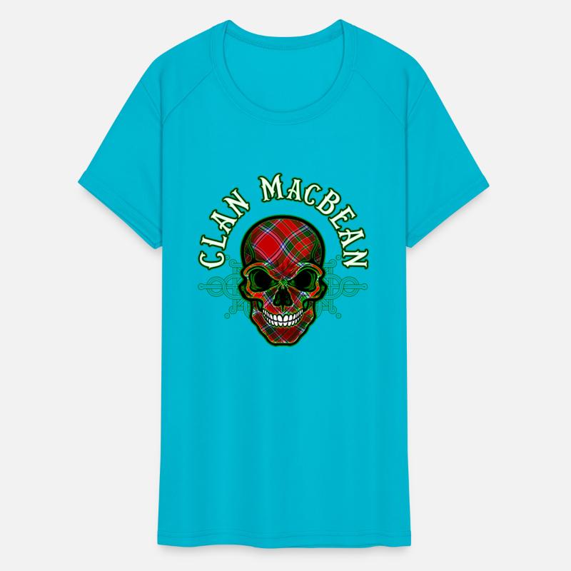 Scottish Clan MacBean Tartan Celtic Skull