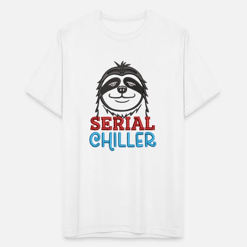 Serial Chiller Funny Sloth Embrodery Effect