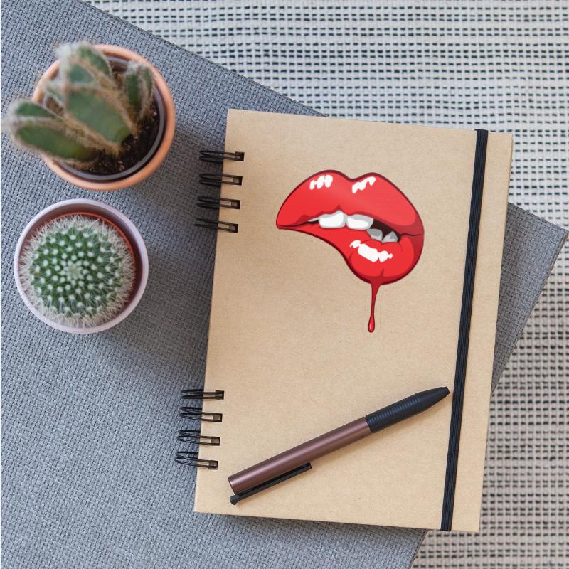 sexy lips with melted ink