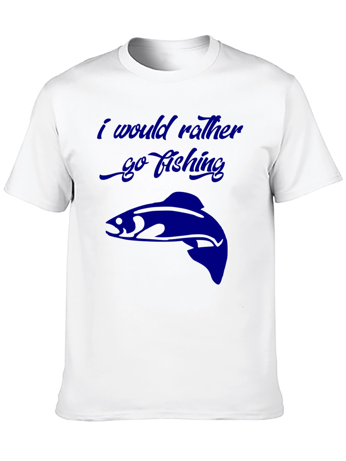 Fishing Graphic Tee - I Would Rather Go Fishing