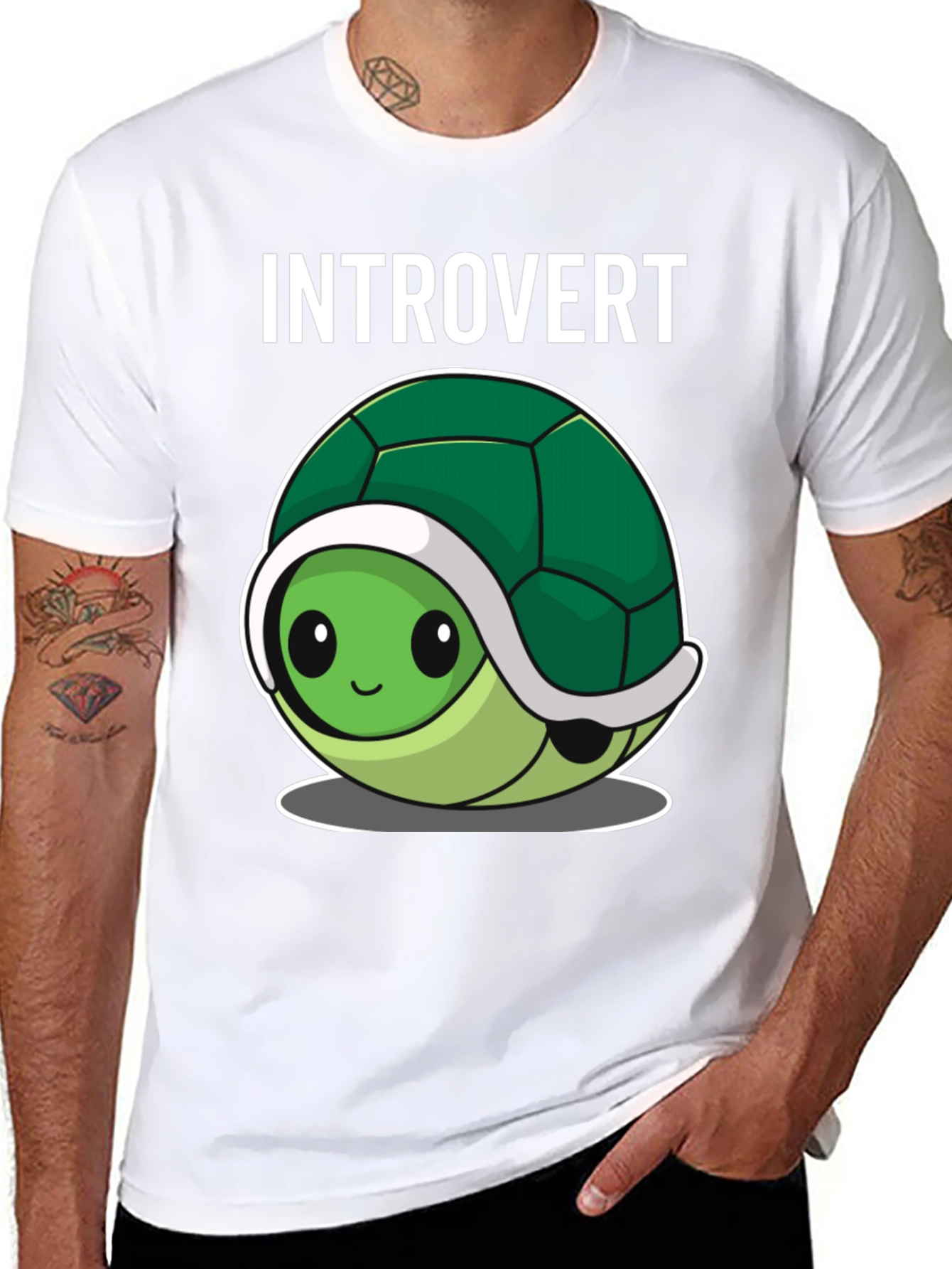 Introvert Turtle Tee - Cute & Comfy