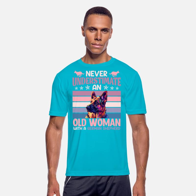 Shepherd Dog NEVER UNDERESTIMATE AN OLD WOMAN