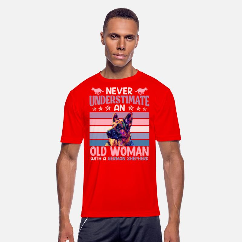 Shepherd Dog NEVER UNDERESTIMATE AN OLD WOMAN