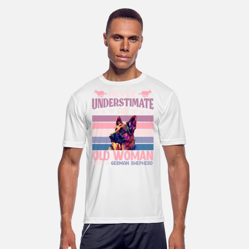 Shepherd Dog NEVER UNDERESTIMATE AN OLD WOMAN