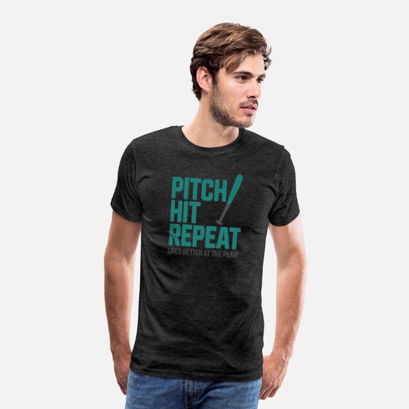 Shirt- Pitch Hit Repeat Life’s Better at the Plate