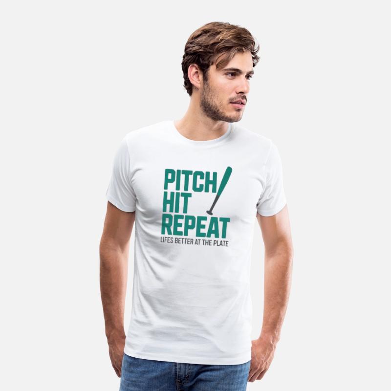 Shirt- Pitch Hit Repeat Life’s Better at the Plate