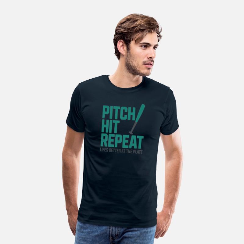 Shirt- Pitch Hit Repeat Life’s Better at the Plate
