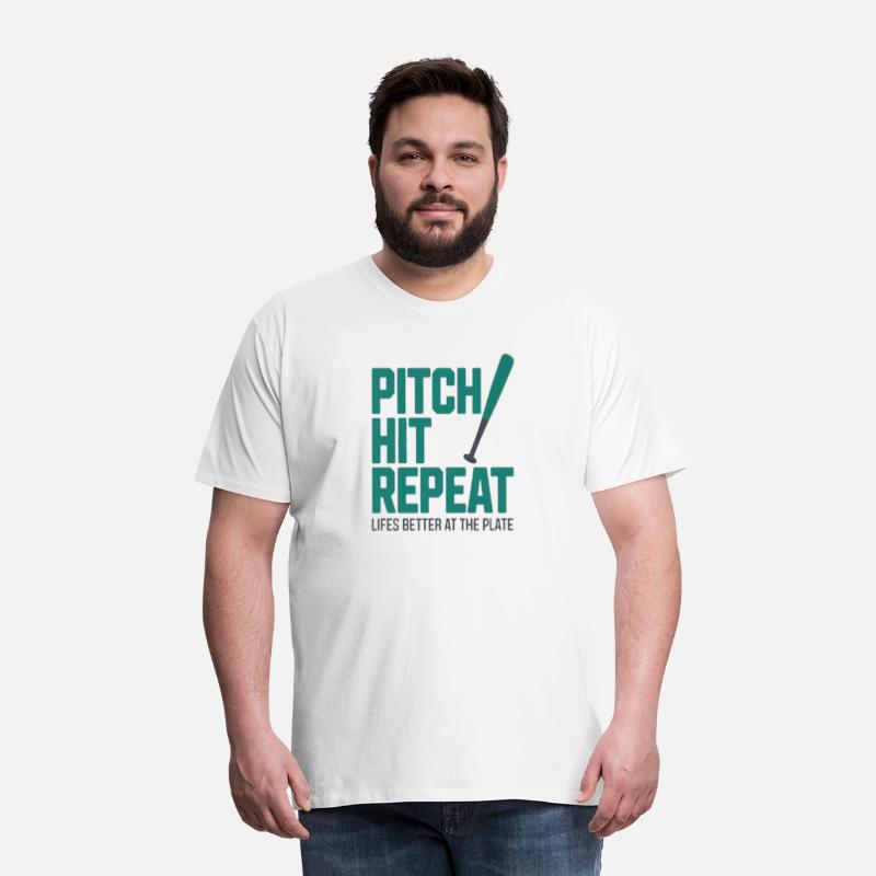 Shirt- Pitch Hit Repeat Life’s Better at the Plate