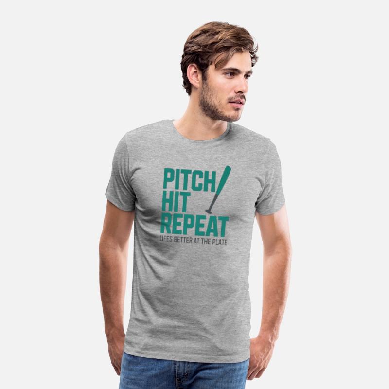 Shirt- Pitch Hit Repeat Life’s Better at the Plate