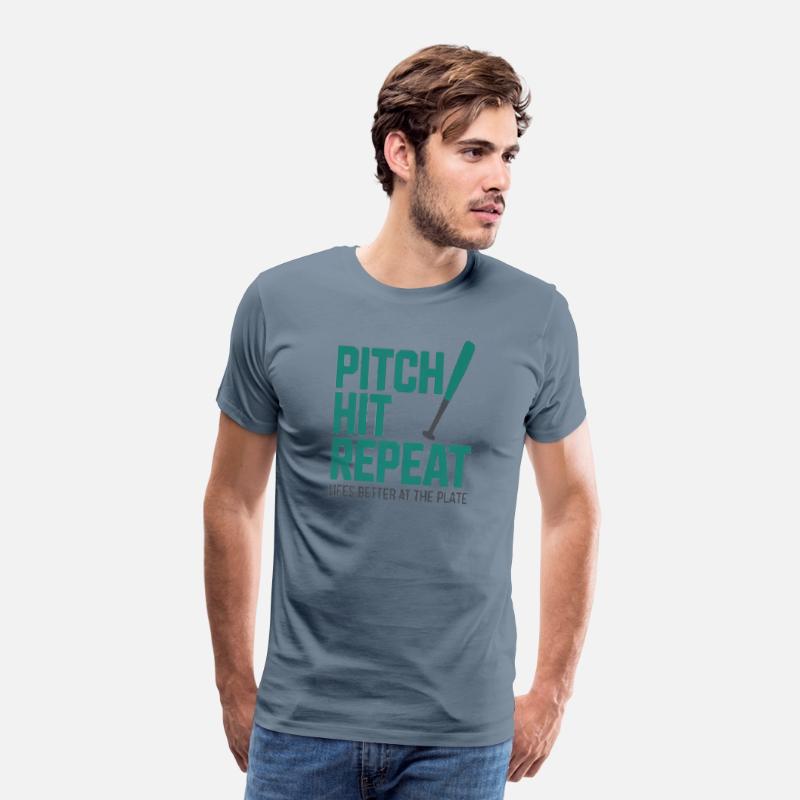 Shirt- Pitch Hit Repeat Life’s Better at the Plate