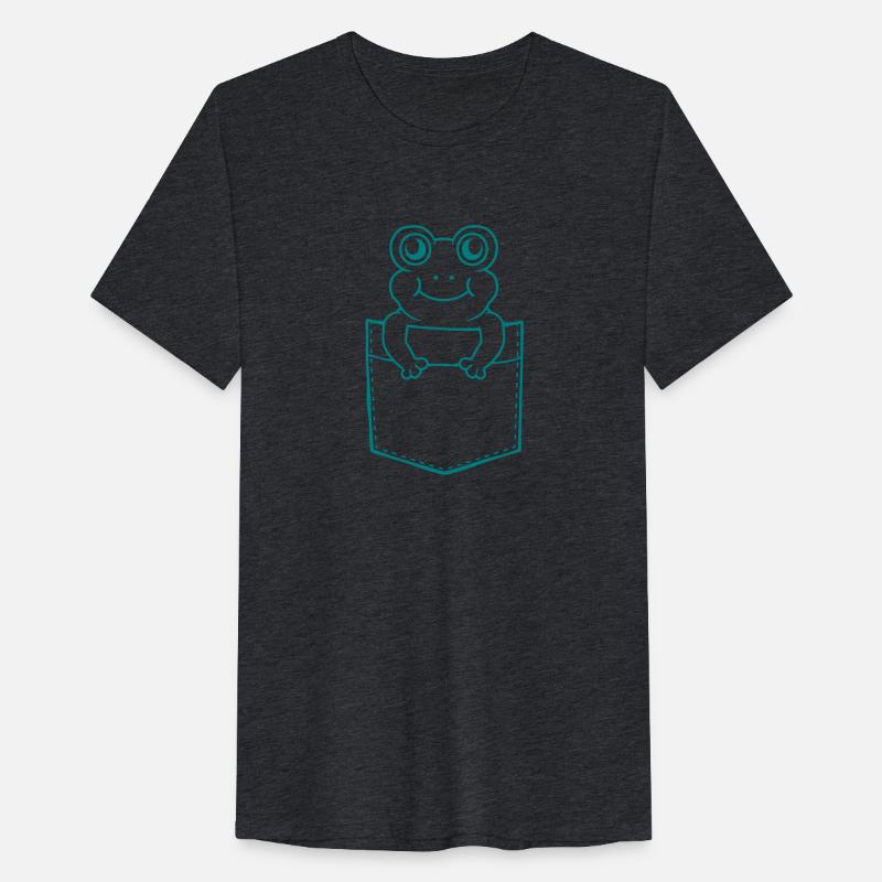 Shirt pocket small cute frog