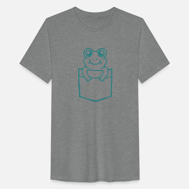 Shirt pocket small cute frog