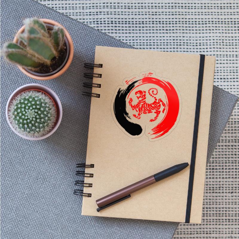 Shotokan tiger in zen sign