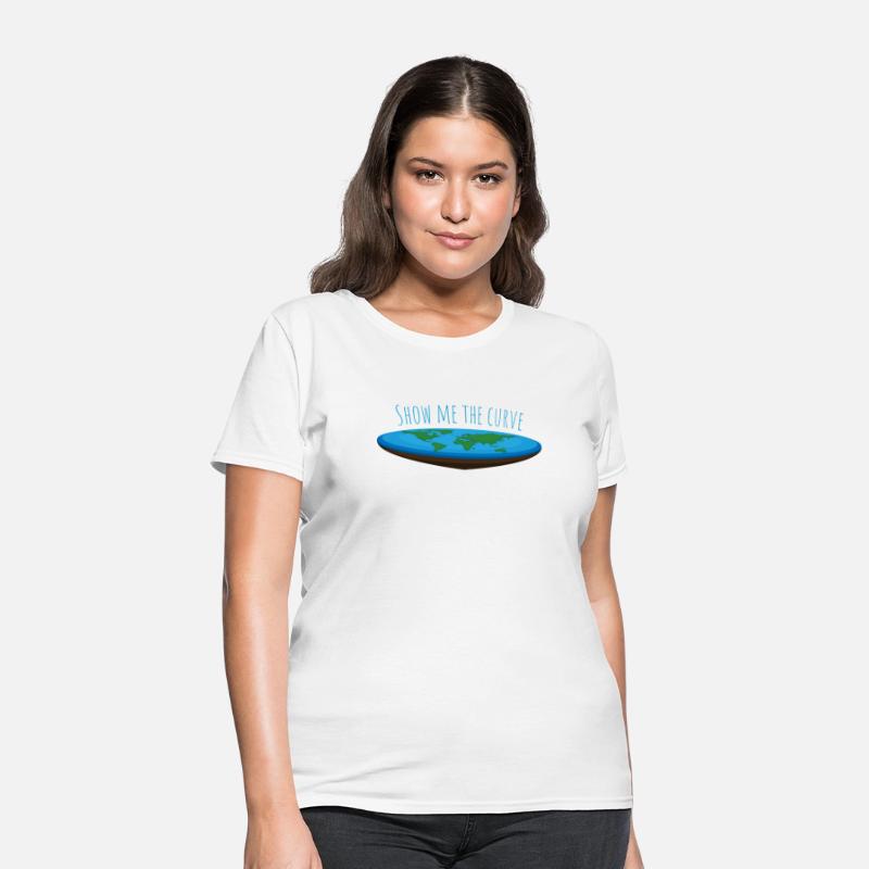 Show Me the Curve – Sarcastic Flat Earth Design