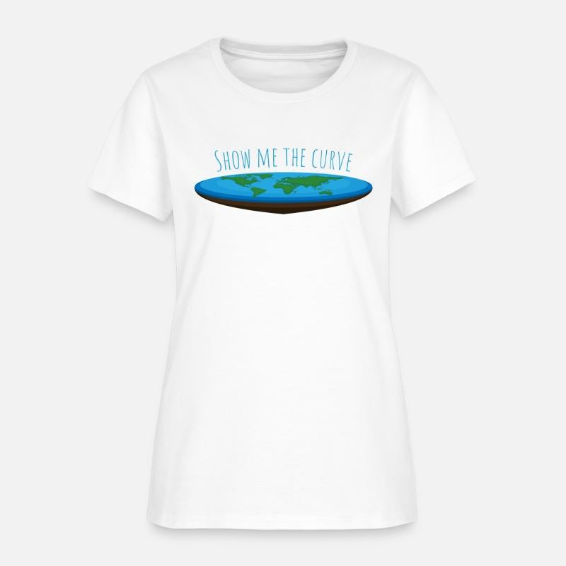 Show Me the Curve – Sarcastic Flat Earth Design