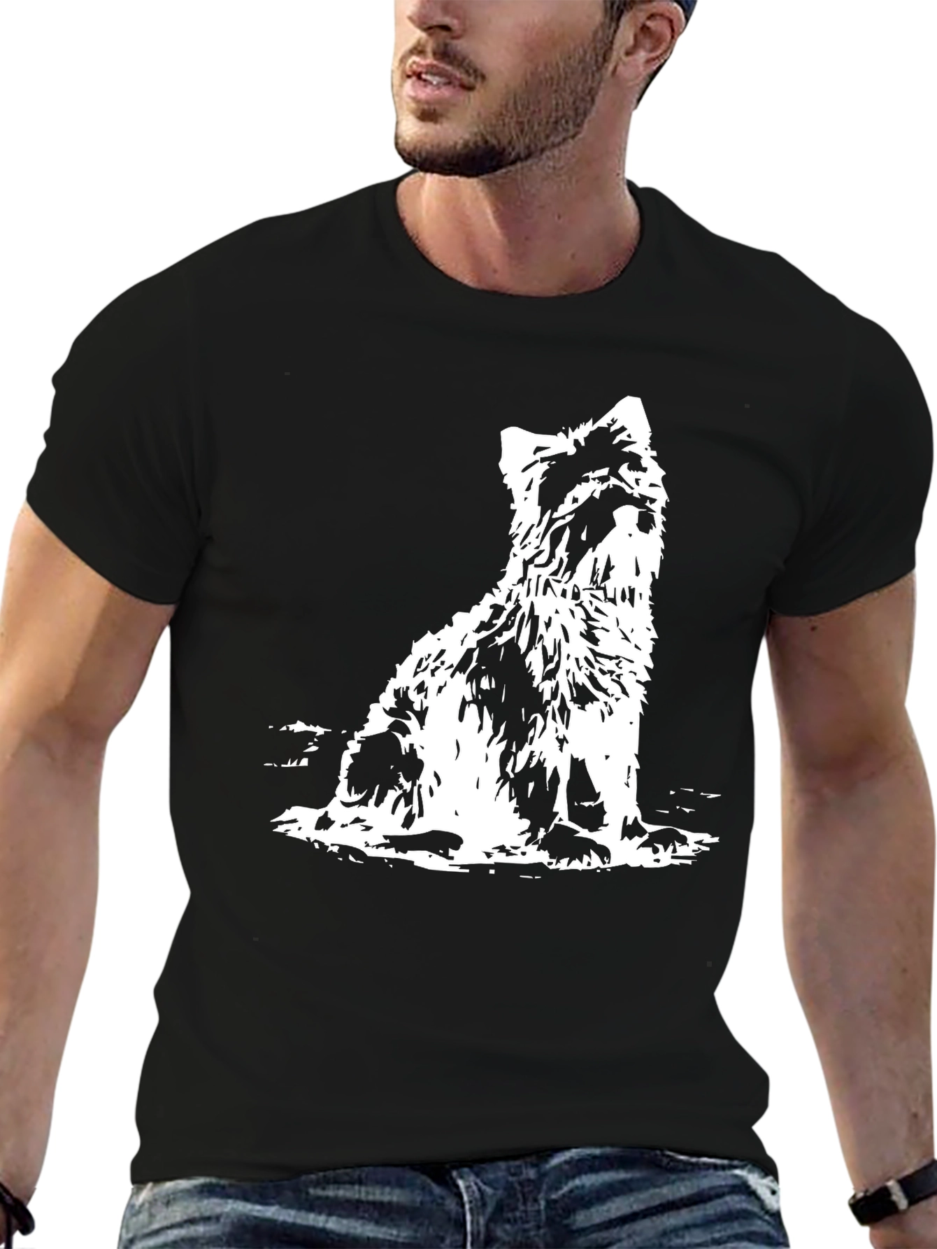 Black Dog Graphic T-Shirt