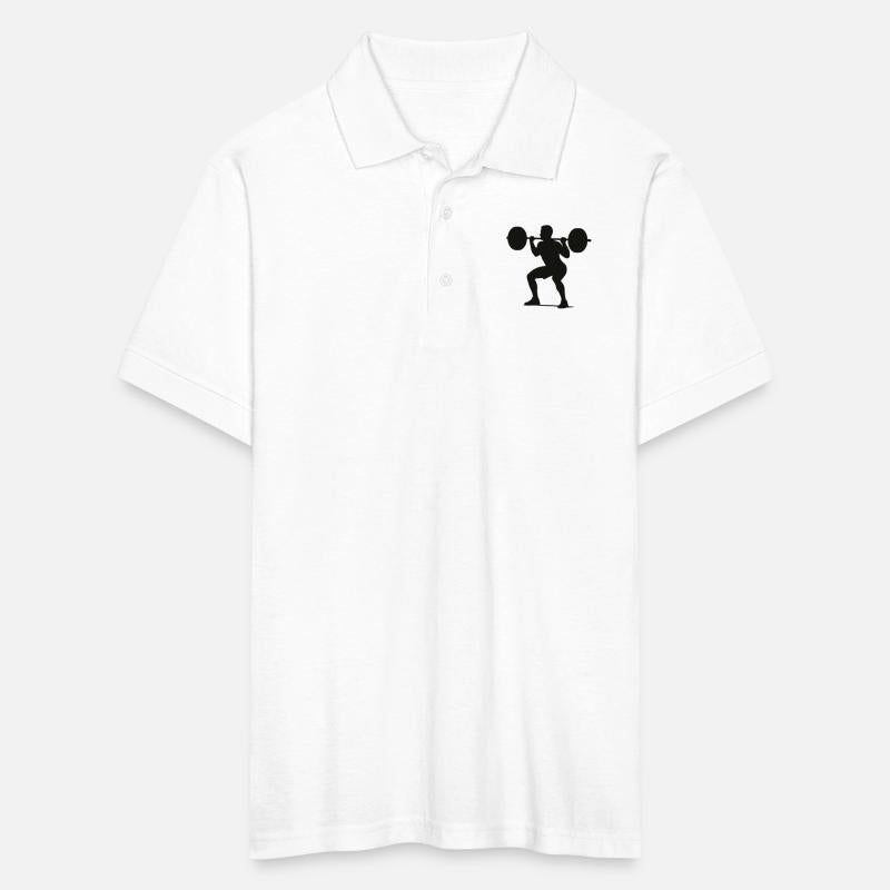 Silhouette of a Weightlifter in Motion