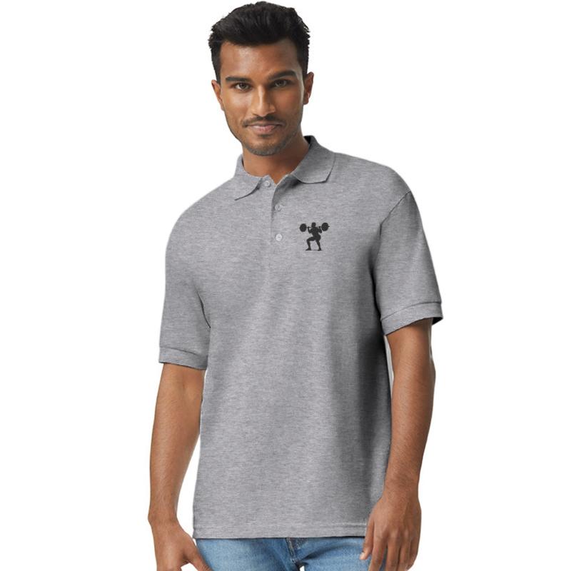 Silhouette of a Weightlifter in Motion