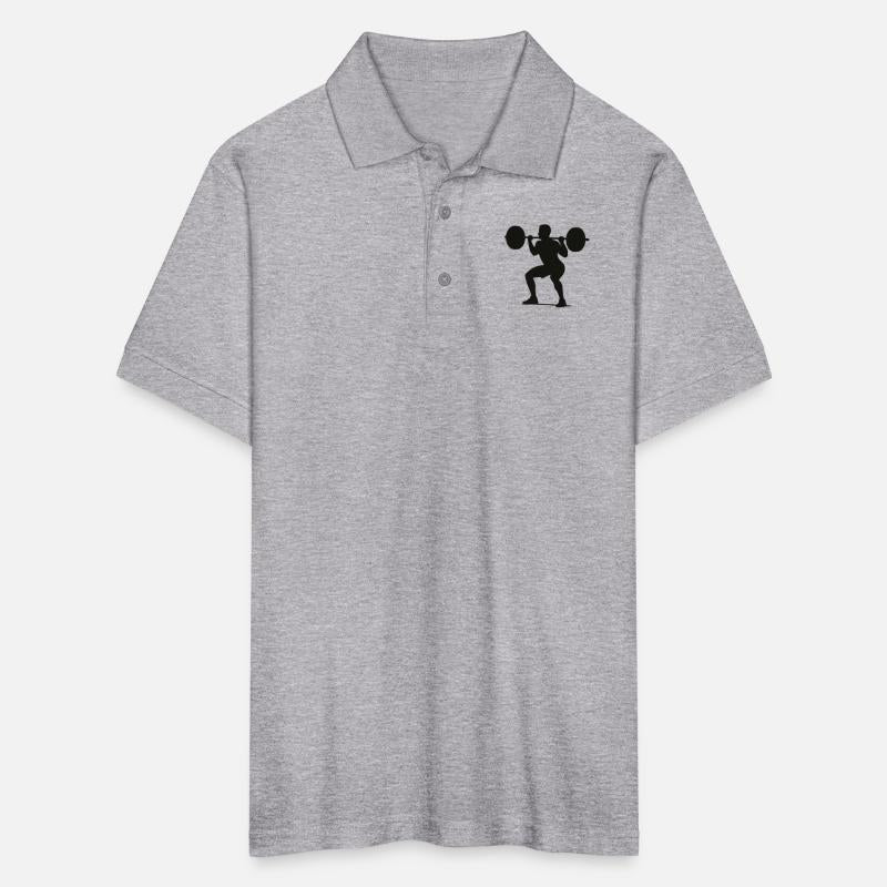 Silhouette of a Weightlifter in Motion