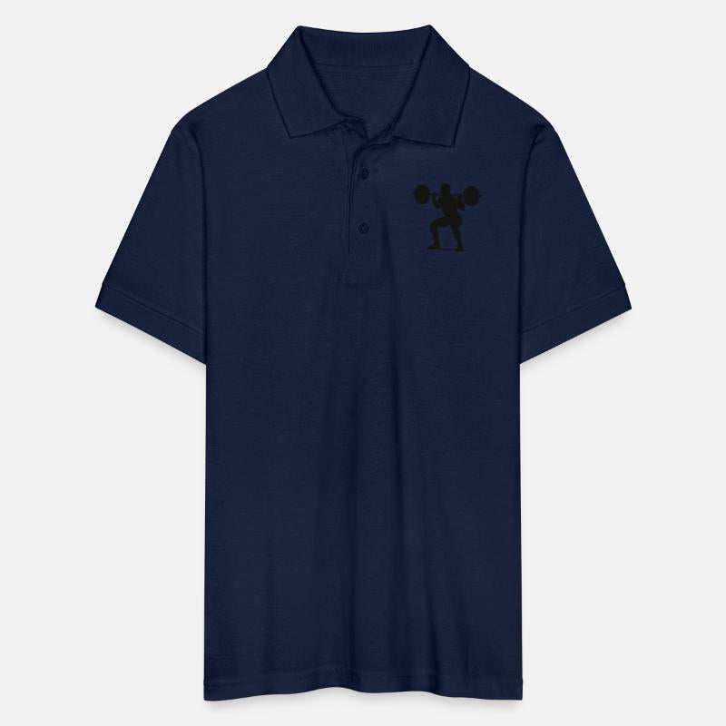 Silhouette of a Weightlifter in Motion