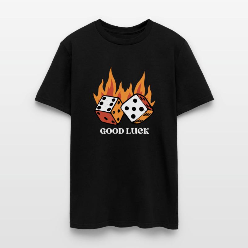 Simple Fiery Dice Illustration Quote